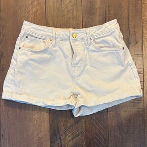 Sezane - White Denim Shorts - sz 38